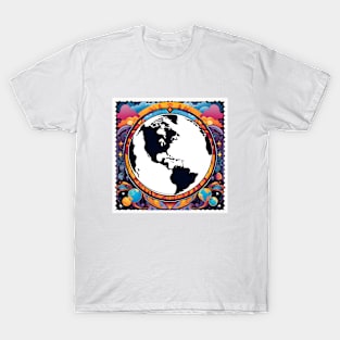 Psychedelic earth T-Shirt